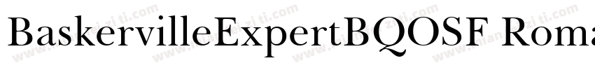 BaskervilleExpertBQOSF Roman字体转换